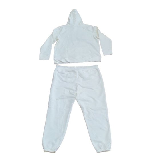 NWT Gap Girls 2 Piece XL Logo Hoodie Sweatshirt Fleece Pullover and Sweatpants - Picture 4 of 5